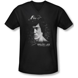 Bruce Lee - Mens In Your Face V-Neck T-Shirt