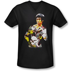 Bruce Lee - Mens Body Of Action V-Neck T-Shirt