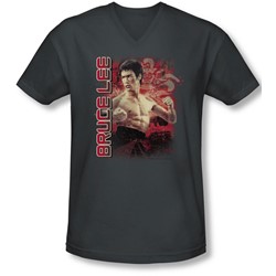 Bruce Lee - Mens Fury V-Neck T-Shirt