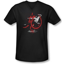 Bruce Lee - Mens High Flying V-Neck T-Shirt