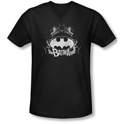 Batman - Mens Grim & Gritty V-Neck T-Shirt