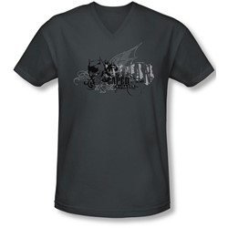 Batman - Mens Urban Crusader V-Neck T-Shirt