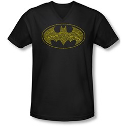 Batman - Mens Type Logo V-Neck T-Shirt