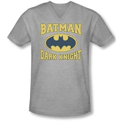 Batman - Mens Dark Knight Jersey V-Neck T-Shirt