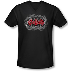Batman - Mens Hip Hop Logo V-Neck T-Shirt