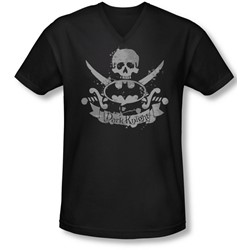 Batman - Mens Dark Pirate V-Neck T-Shirt