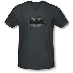 Batman - Mens Arcane Bat Logo V-Neck T-Shirt