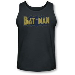 Batman - Mens Vintage Logo Splatter Tank-Top
