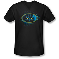 Batman - Mens Eyes In The Darkness V-Neck T-Shirt