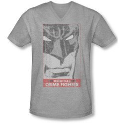 Batman - Mens Orginal Crime Fighter V-Neck T-Shirt