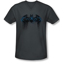 Batman - Mens Run Away V-Neck T-Shirt