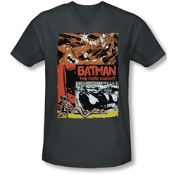 Batman - Mens Old Movie Poster V-Neck T-Shirt