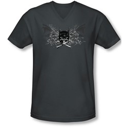 Batman - Mens Ill Omen V-Neck T-Shirt