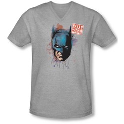 Batman - Mens Hello V-Neck T-Shirt