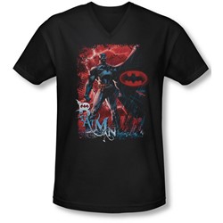 Batman - Mens Gotham Reign V-Neck T-Shirt