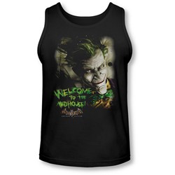 Batman Aa - Mens Welcome To The Madhouse Tank-Top