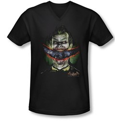 Batman Aa - Mens Crazy Lips V-Neck T-Shirt