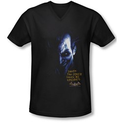 Batman Aa - Mens Arkham Joker V-Neck T-Shirt