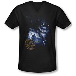 Batman Aa - Mens Arkham Killer Croc V-Neck T-Shirt
