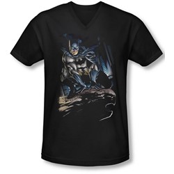Batman - Mens Perched V-Neck T-Shirt
