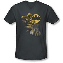 Batman - Mens Bat Signal V-Neck T-Shirt