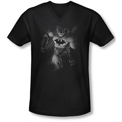 Batman - Mens Materialized V-Neck T-Shirt