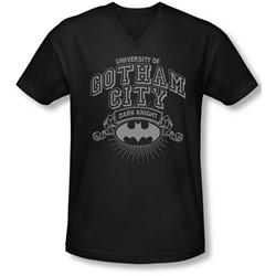 Batman - Mens University Of Gotham V-Neck T-Shirt