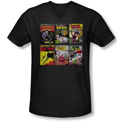 Batman - Mens Bm Covers V-Neck T-Shirt