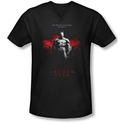 Arkham City - Mens Standing Strong V-Neck T-Shirt