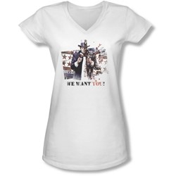 Arkham City - Juniors We Want You V-Neck T-Shirt