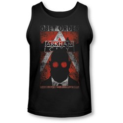 Arkham City - Mens Obey Order Poster Tank-Top
