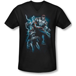 Batman - Mens Evil Rising V-Neck T-Shirt