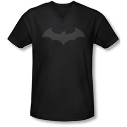 Batman - Mens Hush Logo V-Neck T-Shirt