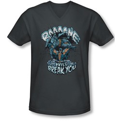 Batman - Mens Bane Will Break You V-Neck T-Shirt
