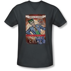 Batman - Mens Clown Prince V-Neck T-Shirt