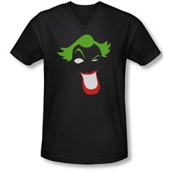 Batman - Mens Joker Simplified V-Neck T-Shirt