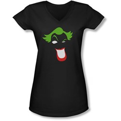 Batman - Juniors Joker Simplified V-Neck T-Shirt