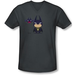 Batman - Mens Cute Batman V-Neck T-Shirt