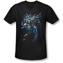 Batman - Mens Dynamic Duo V-Neck T-Shirt