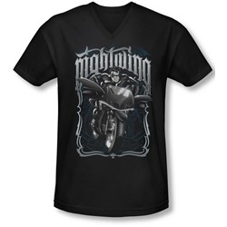 Batman - Mens Nightwing Biker V-Neck T-Shirt