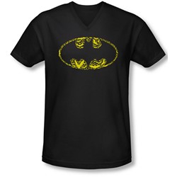 Batman - Mens Bats On Bats V-Neck T-Shirt