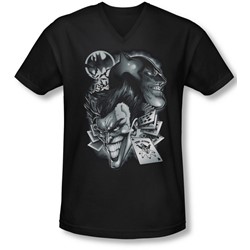 Batman - Mens Archenemies V-Neck T-Shirt