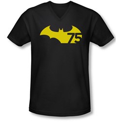 Batman - Mens Harley Face V-Neck T-Shirt