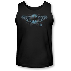 Batman - Mens Two Gargoyles Logo Tank-Top