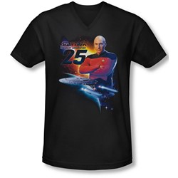 Star Trek - Mens Tng 25 V-Neck T-Shirt