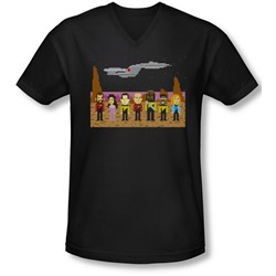 Star Trek - Mens Tng Trexel Crew V-Neck T-Shirt