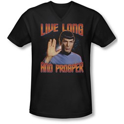 St Original - Mens Live Long And Prosper V-Neck T-Shirt
