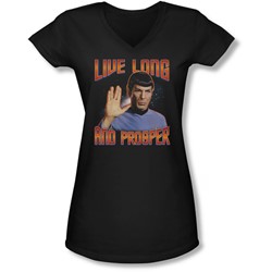 St Original - Juniors Live Long And Prosper V-Neck T-Shirt