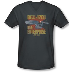 Star Trek - Mens Ncc1701 V-Neck T-Shirt