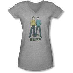 Star Trek - Juniors Sup V-Neck T-Shirt